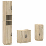3 Piece Bathroom Cabinet Set HOORN Engineered Wood 3417875
