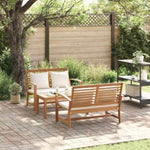 Garden Sofa Set Natural Solid teak wood 3356856
