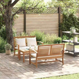 Garden Sofa Set Natural Solid teak wood 3356856