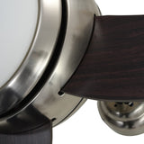 Ornate Ceiling Fan with Light 128 cm Brown 50539