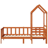 Day Bed Set 2 pcs Wax Brown Solid Pine Wood 3422714