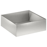 Garden Planter Silver 60 x 60 x 20 cm Stainless Steel 8005002