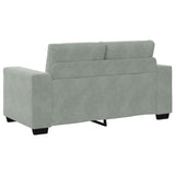 Sofa Set with Cushion 3 pcs Grey 221 x 78 x 80 cm Velvet 3324639