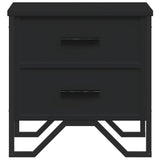 Bedside Cabinet Black 40x41x40 cm Engineered Wood 848504