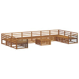 Sofa Sets 11 pcs Natural Solid Acacia Wood 3374259
