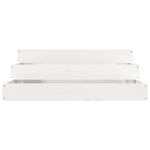 ZNTS Planter White 78x78x27 cm Solid Wood Pine 823907