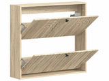 Wall-Mounted Shoe Cabinet ALKMAAR 71 x 17 x 86 cm Sonoma Oak 896197