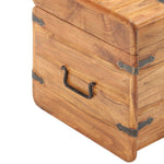 ZNTS Chest 40x40x40 cm Solid Acacia Wood 289647