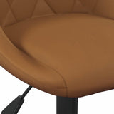 Swivel Dining Chairs 2 pcs Brown 46 x 44 x 77.5 cm Faux leather 335325