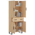 Highboard Sonoma Oak 69.5x34x180 cm Engineered Wood 3198172