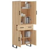 Highboard Sonoma Oak 69.5x34x180 cm Engineered Wood 3198172