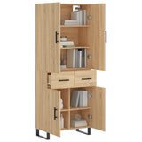 Highboard Sonoma Oak 69.5x34x180 cm Engineered Wood 3198172