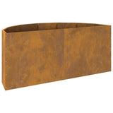 Planter Rusty 120 x 60 x 50 cm Weathering Steel 883709