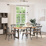 Dining Table Legs U-Shaped 2 pcs Natural Steel 70x cm Steel 4013187