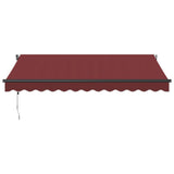 Automatic Retractable Awning Burgundy 350x250 cm 3310184