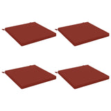 4-Piece Seat Cushions SOEST 4 pcs 100% Polyester Red 945008