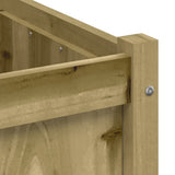 Garden Planter 70x70x70 cm Impregnated Wood Pine 837438