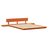 Bed Frame Brown 160 x 200 cm Wood 872394