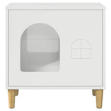 Cat House Gloss White 51 x 30 x 52 cm Engineered Wood 8000666