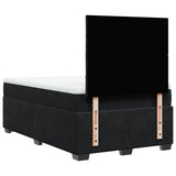 Box Spring Bed with Mattress Black 120x200 cm Velvet 3290884