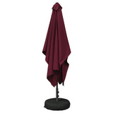 Garden Parasol with Base 200 x 300 cm Polyester Rectangular 42036208