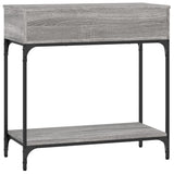 Console Table Grey Sonoma 75x34.5x75 cm Engineered Wood 833401