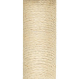 Cat Tree with Sisal Scratching Posts Cream 155 cm 171515