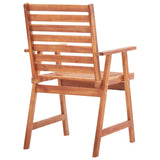Outdoor Chair Set of 6 Natural wood Solid Acacia wood 3051101