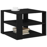 Coffee Table Black Oak 58 x 58 x 40 cm Engineered Wood 862608