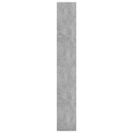 Book Cabinet/Room Divider Concrete Grey 80x30x198 cm Engineered Wood 811731