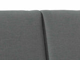 Upholstered Headboard Dark Grey 200 cm Solid Pine Wood 879265