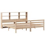 Bookcase Bed without Mattress 200x200 cm Solid Wood Pine 3321907