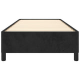 Bed Frame without Mattress Black 90x190 cm Single Single Velvet 349880