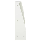 Retaining Wall 6 pcs 40 x 12 x 40 cm Steel White 3449143