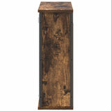 Bathroom Wall Cabinet with Mirror Smoked Oak 60x21x60 cm 861899