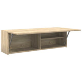 Bathroom Wall Cabinet Sonoma Oak 100x25x30 cm Engineered Wood 860096