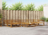 Outdoor Sofa Set 7 pcs Natural Solid Acacia Wood 3367277