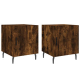 Bedside Cabinets 2 pcs Smoked Oak 40x40x50 cm Engineered Wood 827607