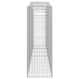 Arched Gabion Baskets 6 pcs 400x50x140/160 cm Galvanised Iron 3145986