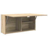 Bathroom Wall Cabinet Sonoma Oak 80x25x40 cm Engineered Wood 860087