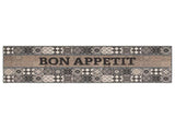 Kitchen Rug Grey Bon Appetit 300 x 60 cm 100% Polyamide 42045724