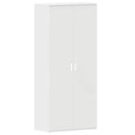 Shoe Cabinet with Door White 80 x 39 x 180 cm Engineered wood 3333866