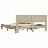 Bed Frame without Mattress Sonoma Oak 200x200 cm 3280173