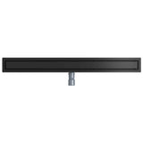 Shower Drain 2-in-1 with 360&deg Siphon Black 100 cm 42015972