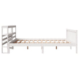Bed Frame without Mattress White 180x200 cm Super King Solid Wood Pine 3305768