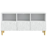 TV Cabinet 102 x 34.5 x 50 cm White Engineered Wood 895135