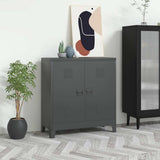 Industrial Storage Chest Anthracite Steel 339625