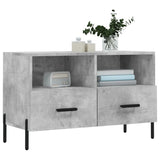TV Cabinet Concrete Grey 80x36x50 cm Engineered Wood 828984