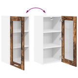 Hanging Cabinet Smoked Oak 40 x 31 x 80 cm Engineered Wood 884306