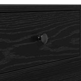 Coffee Table Black Oak 90 x 90 x 28 cm Engineered Wood 868804